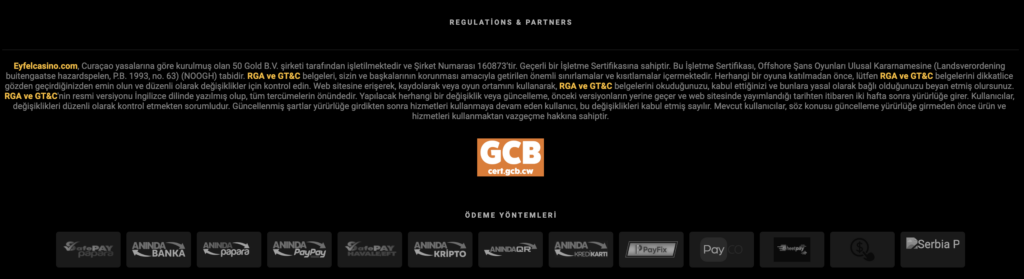 Eyfelcasino Altyapısı